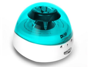Mini Centrifuge D1008 Cyan Color lid closed