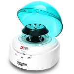 Mini Centrifuge D1008 Cyan color lid open