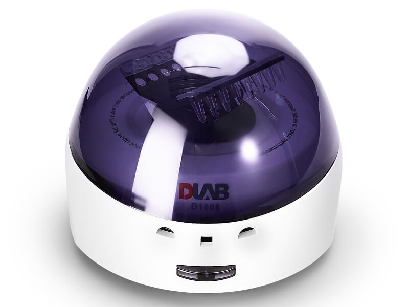 Mini Centrifuge D1008 Indigo color lid closed