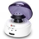 Mini centrifuge D1008 Indigo color lid open